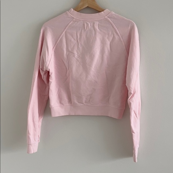 SOUL by Soulcycle Pink Cropped Crewneck Pullover Sweatshirt - Picture 9 of 12